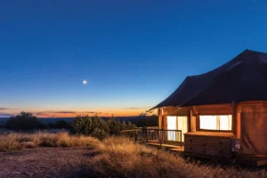 What is glamping in Texas